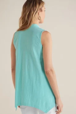 Soft Surroundings Danielle Button Tank- Tops