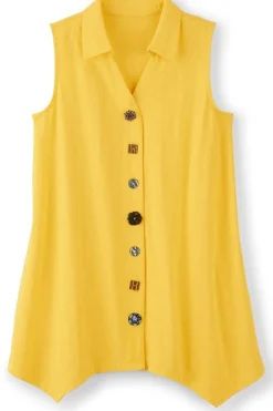 Soft Surroundings Danielle Button Tank- Tops