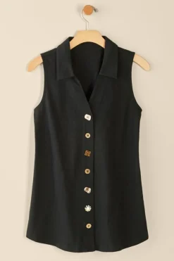 Soft Surroundings Danielle Sleeveless Tunic- Tops|Tunics & Leggings