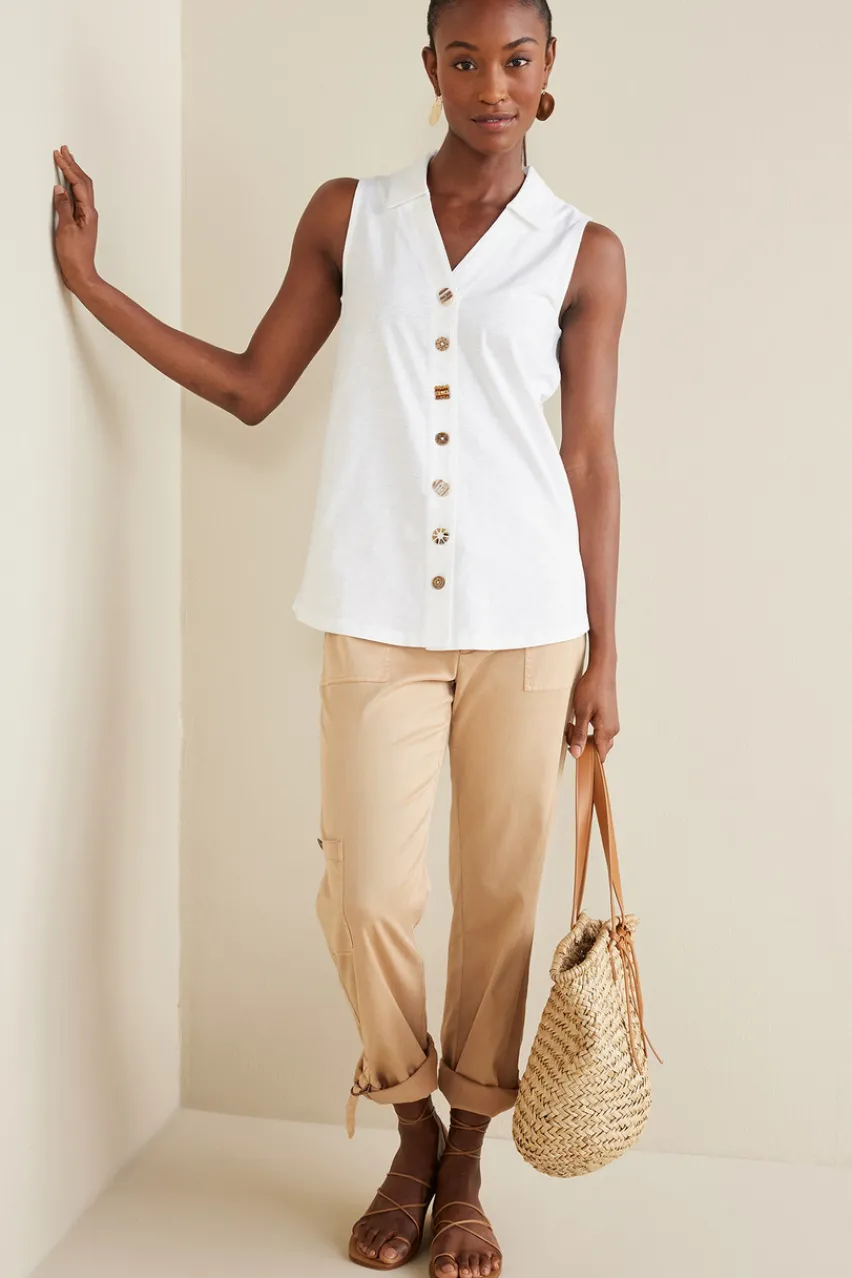 Soft Surroundings Danielle Sleeveless Tunic- Tops|Tunics & Leggings