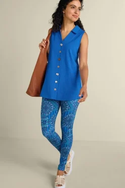 Soft Surroundings Danielle Sleeveless Tunic- Tops|Tunics & Leggings