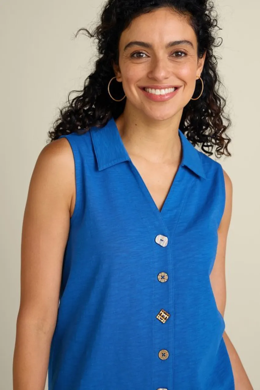 Soft Surroundings Danielle Sleeveless Tunic- Tops|Tunics & Leggings