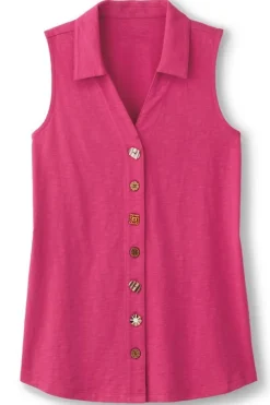 Soft Surroundings Danielle Sleeveless Tunic- Tops|Tunics & Leggings