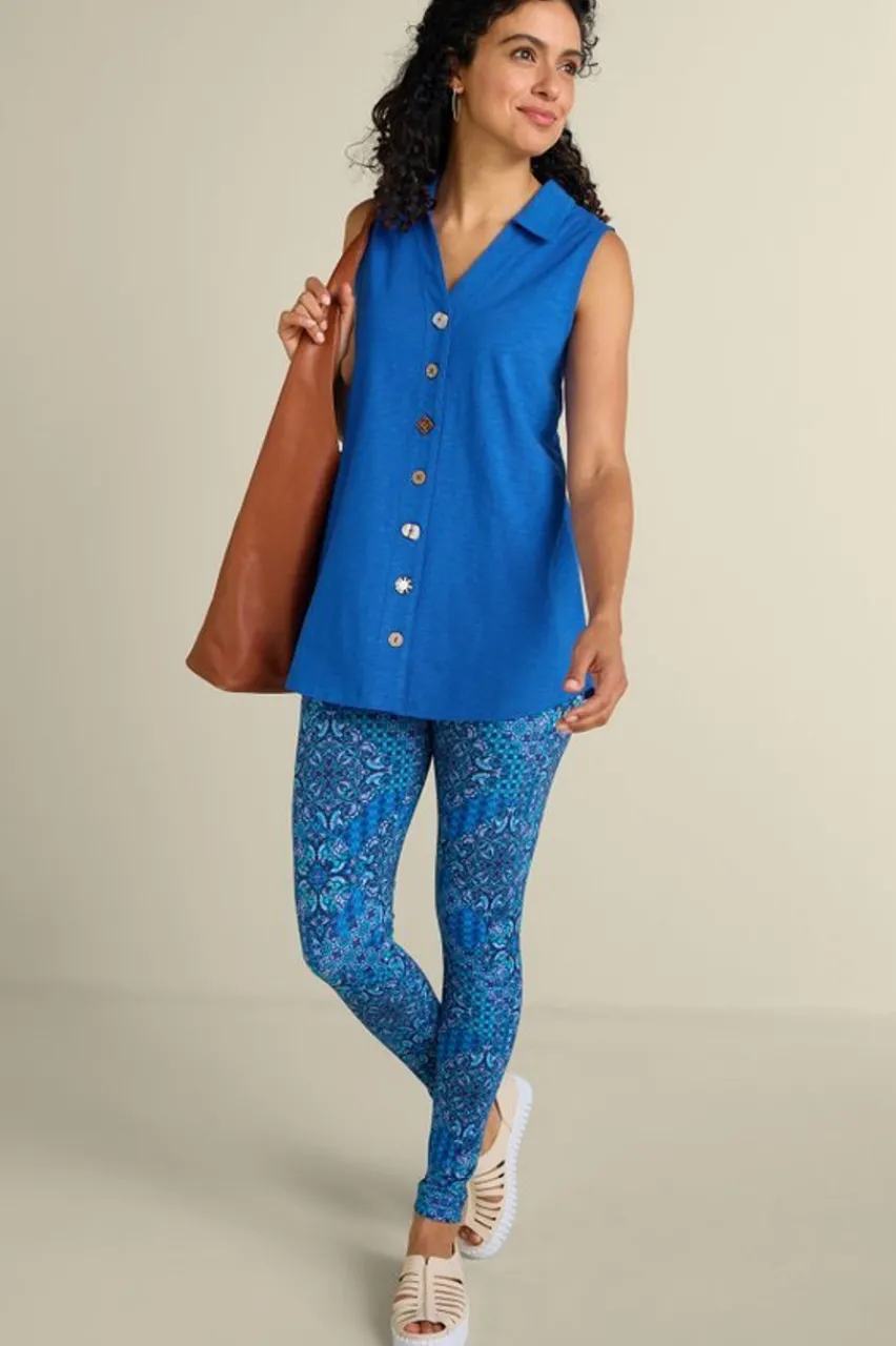 Soft Surroundings Danielle Sleeveless Tunic- Tops|Tunics & Leggings