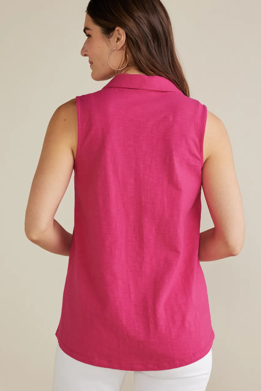 Soft Surroundings Danielle Sleeveless Tunic- Tops|Tunics & Leggings