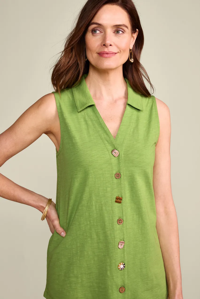 Soft Surroundings Danielle Sleeveless Tunic- Tops|Tunics & Leggings