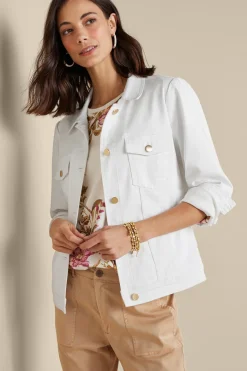 Soft Surroundings Diana Shapely Denim Jacket- Toppers|Jackets & Coats