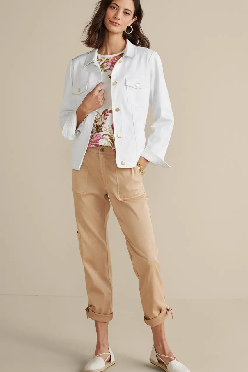 Soft Surroundings Diana Shapely Denim Jacket- Toppers|Jackets & Coats