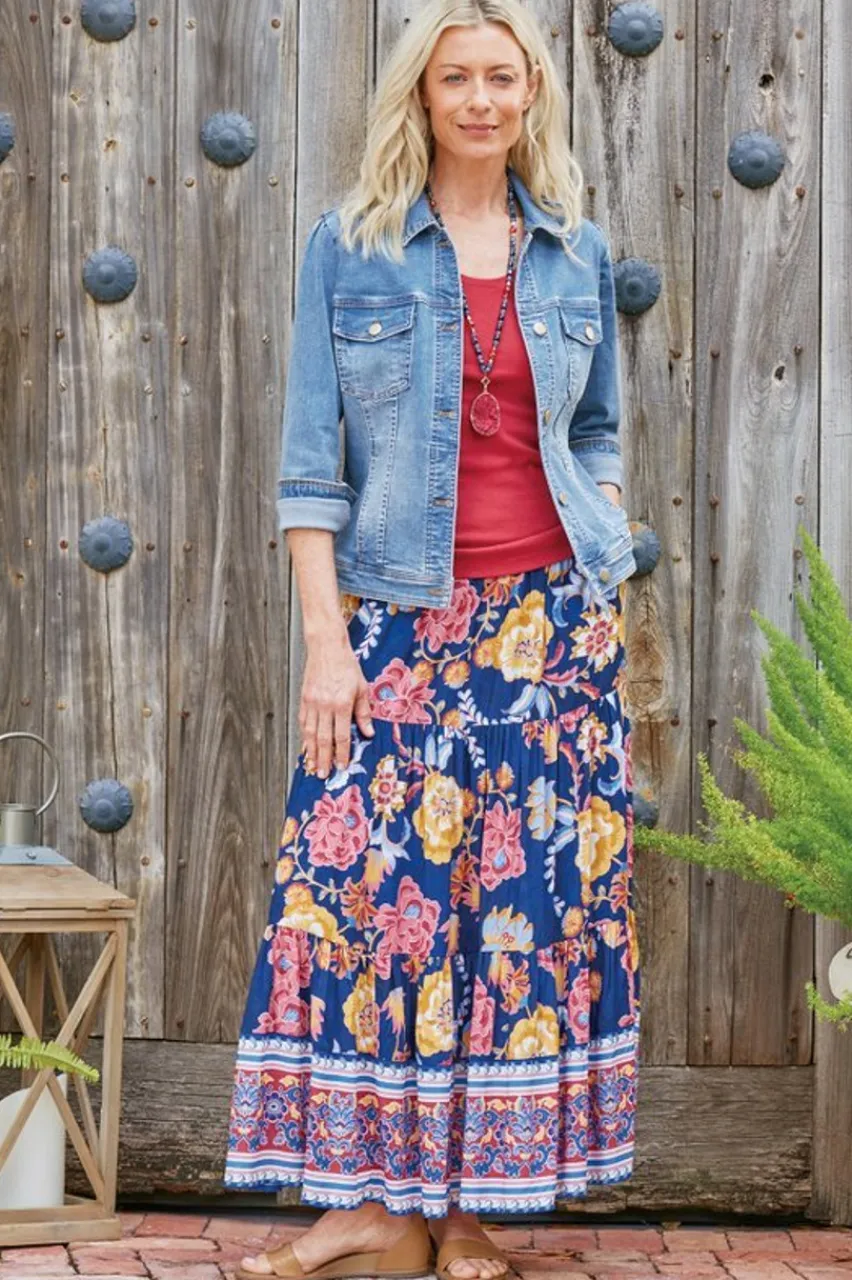 Soft Surroundings Diana Shapely Denim Jacket- Toppers|Jackets & Coats