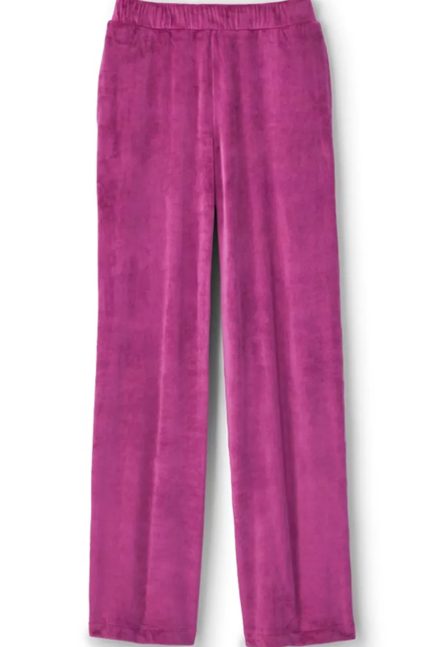 Soft Surroundings Dixie Velour Wide Leg Pants- Pants