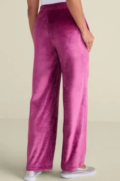 Soft Surroundings Dixie Velour Wide Leg Pants- Pants