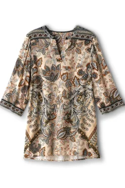 Soft Surroundings Dona 3/4 Sleeve Tunic- Tops