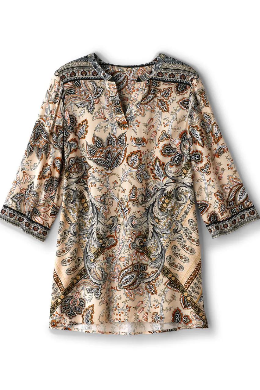 Soft Surroundings Dona 3/4 Sleeve Tunic- Tops