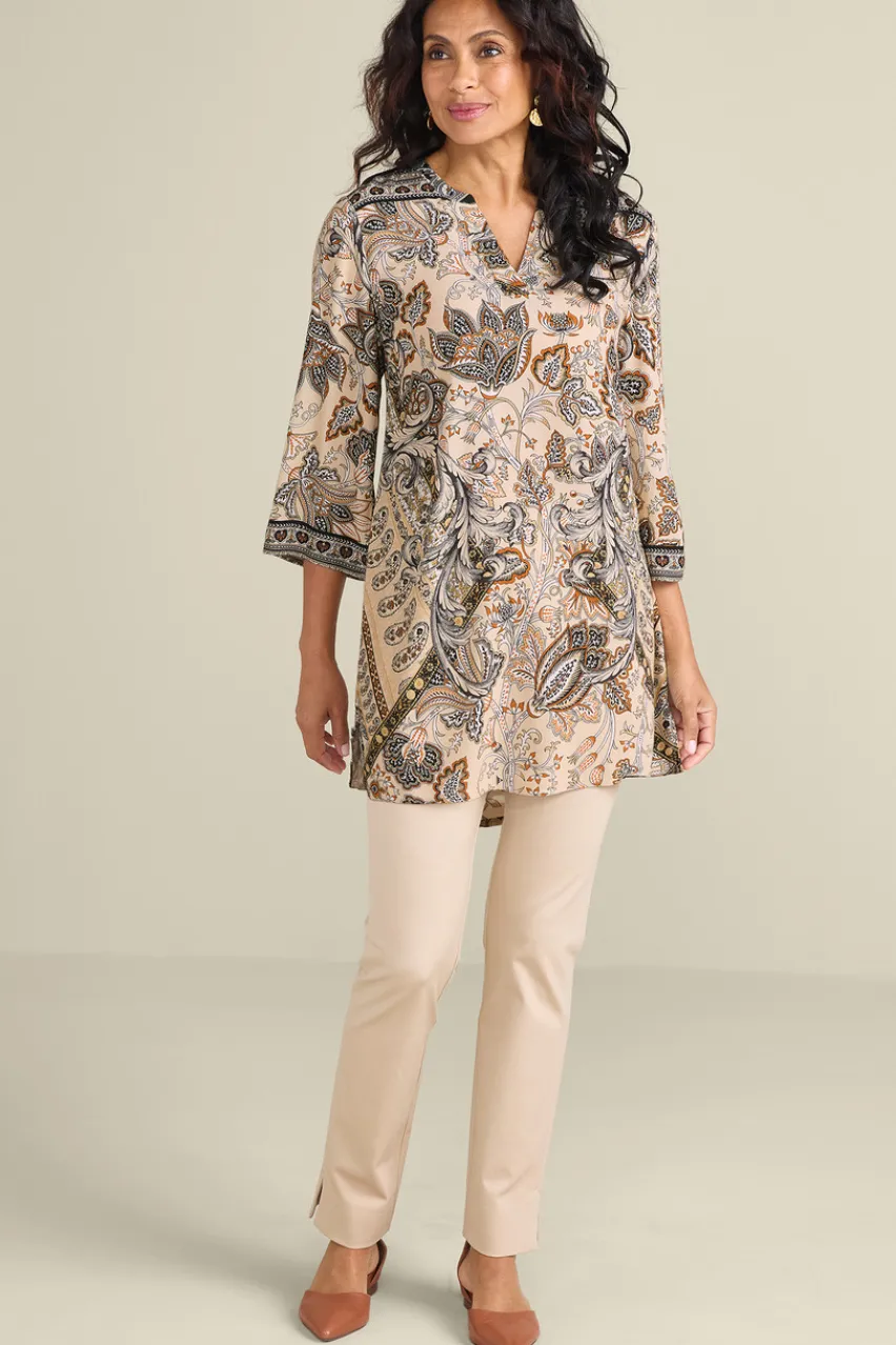 Soft Surroundings Dona 3/4 Sleeve Tunic- Tops