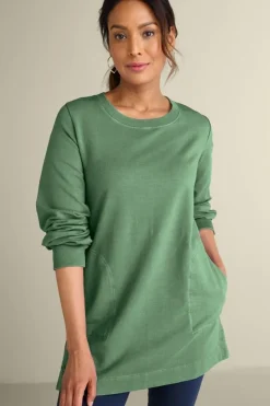 Soft Surroundings Edith French Terry Tunic- Tops