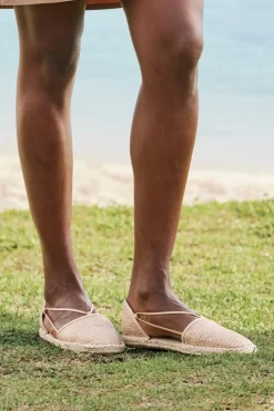 Soft Surroundings Eileen Fisher Lee Raffia Stretch Espadrille- Shoes