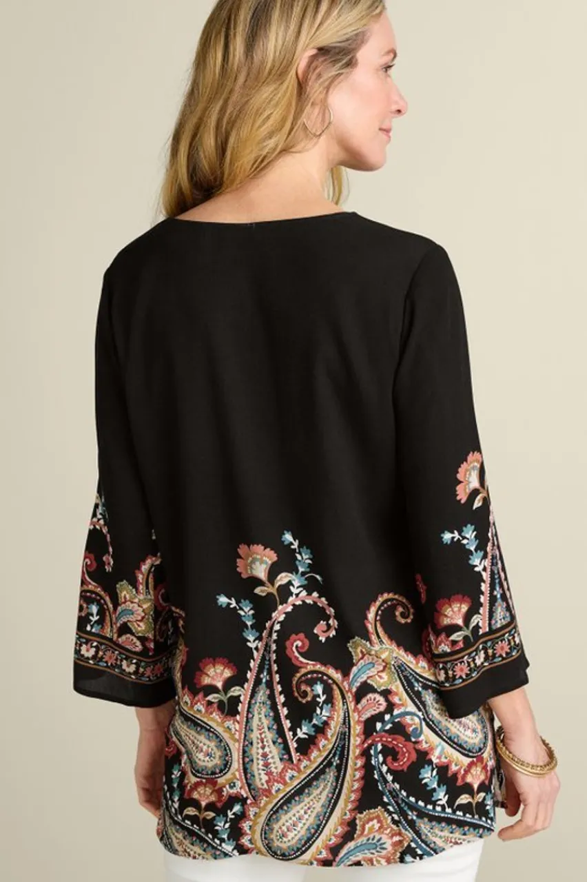 Soft Surroundings Elma 3/4 Sleeve Tunic- Tops|Tunics & Leggings