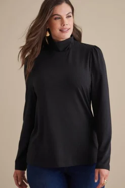 Soft Surroundings Emme Turtleneck Top- Tops