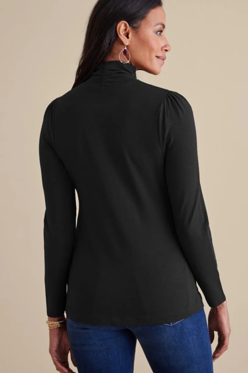 Soft Surroundings Emme Turtleneck Top- Tops