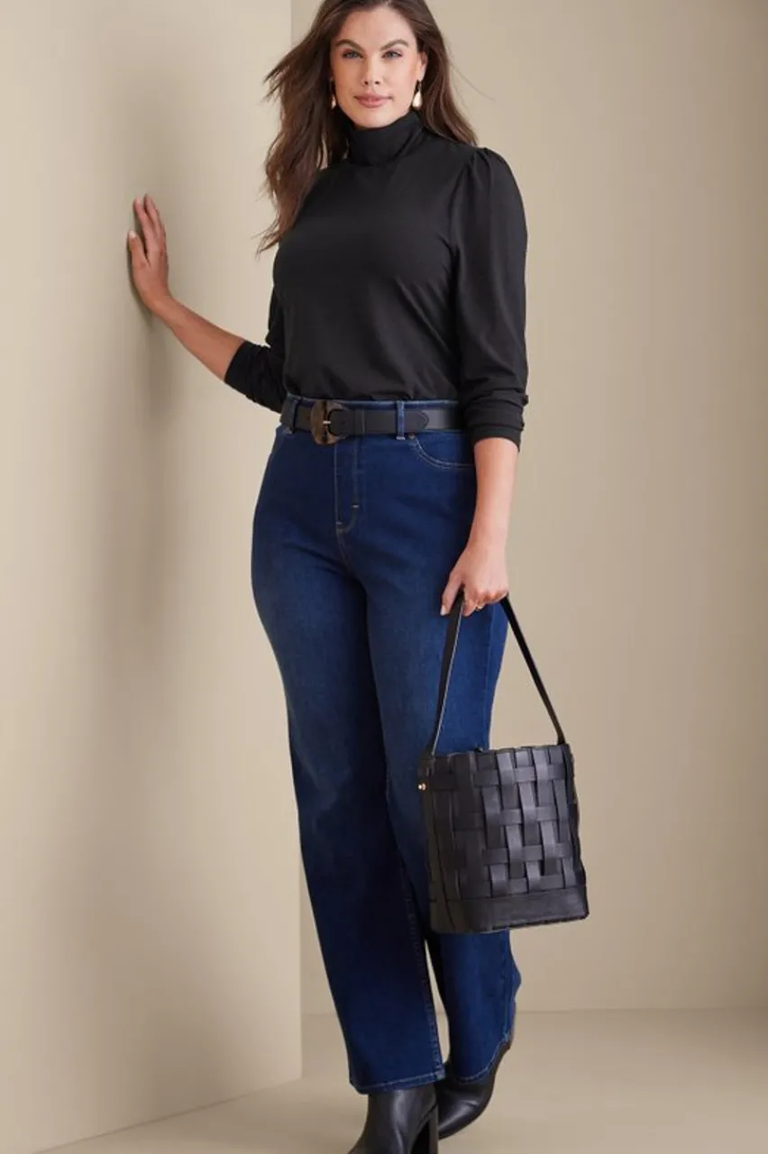 Soft Surroundings Emme Turtleneck Top- Tops