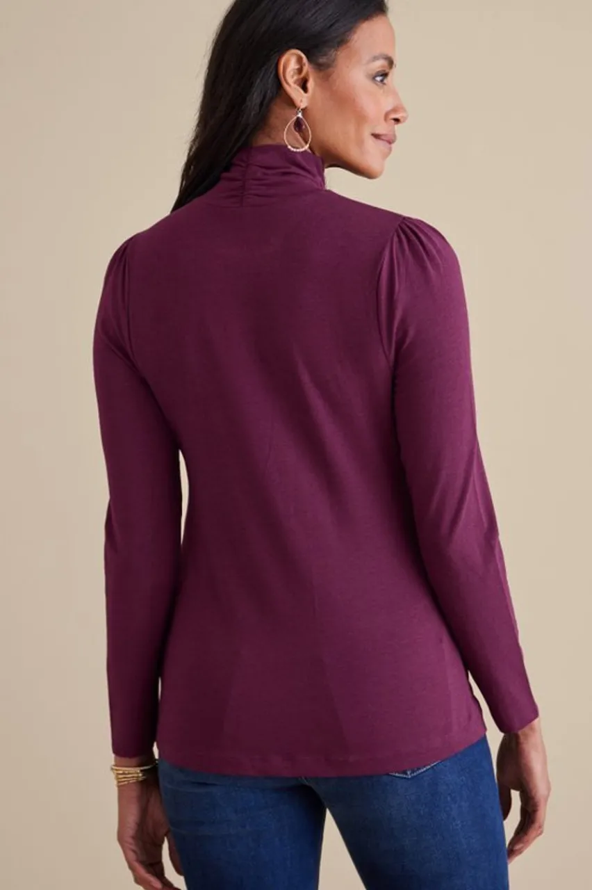 Soft Surroundings Emme Turtleneck Top- Tops