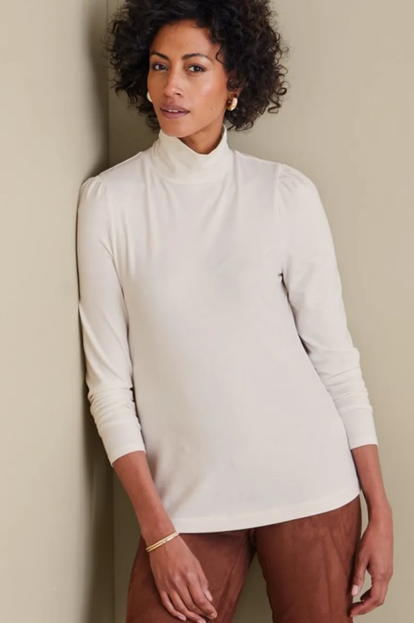 Soft Surroundings Emme Turtleneck Top- Tops