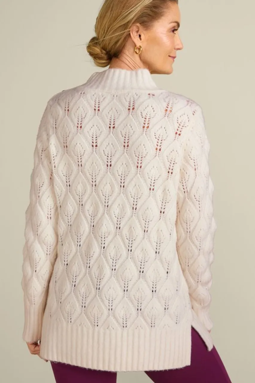 Soft Surroundings Ensley Button Sweater Tunic- Tops|Sweaters & Cardigans