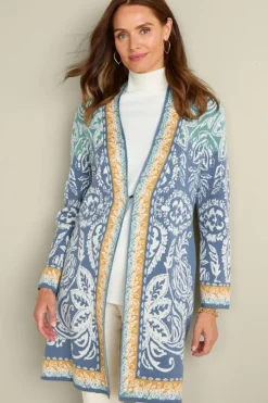 Soft Surroundings Ezer Jacquard Duster- Tops|Sweaters & Cardigans