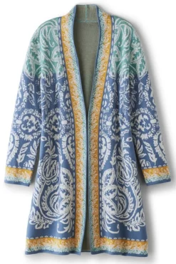 Soft Surroundings Ezer Jacquard Duster- Tops|Sweaters & Cardigans