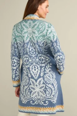 Soft Surroundings Ezer Jacquard Duster- Tops|Sweaters & Cardigans