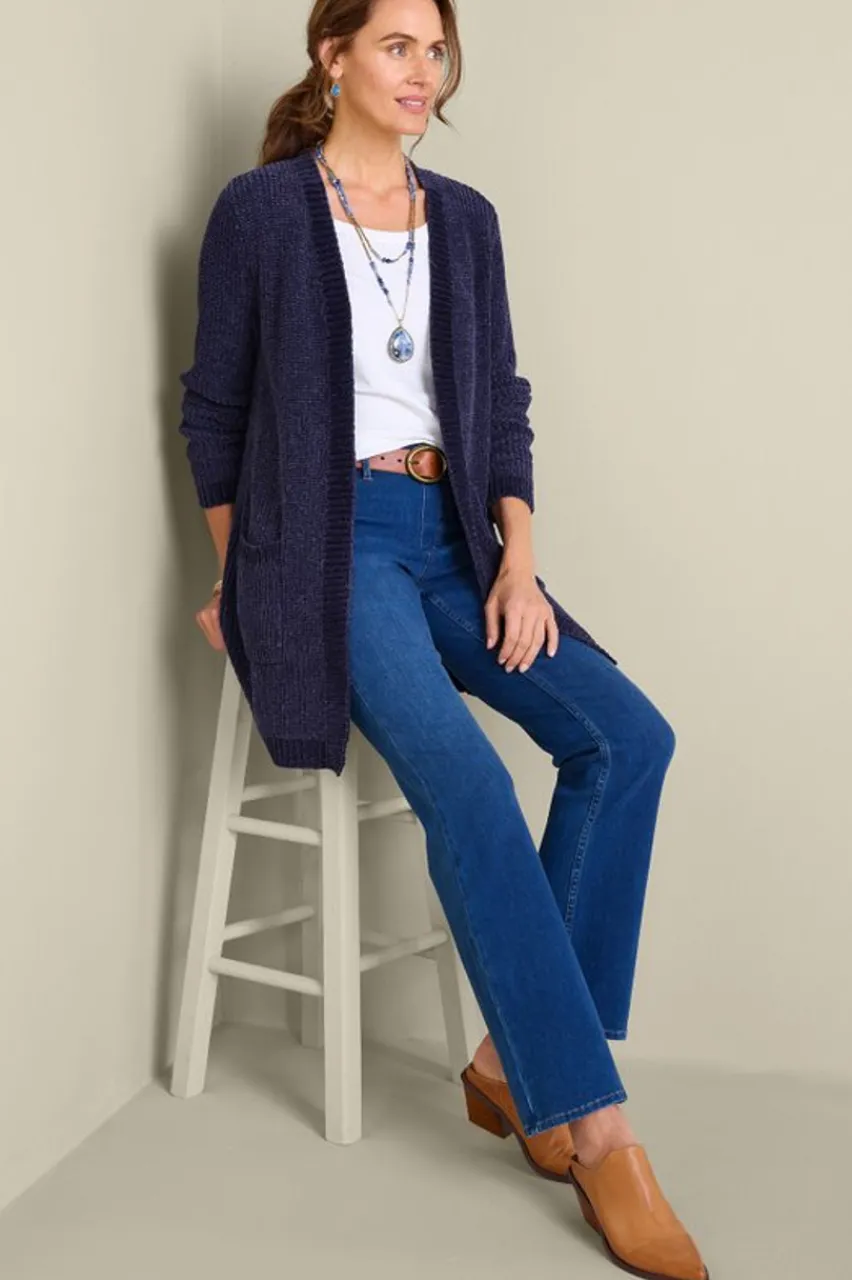 Soft Surroundings Faith Chenille Cardigan- Sweaters & Cardigans