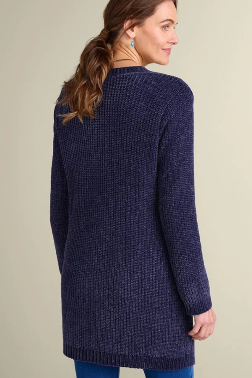 Soft Surroundings Faith Chenille Cardigan- Sweaters & Cardigans