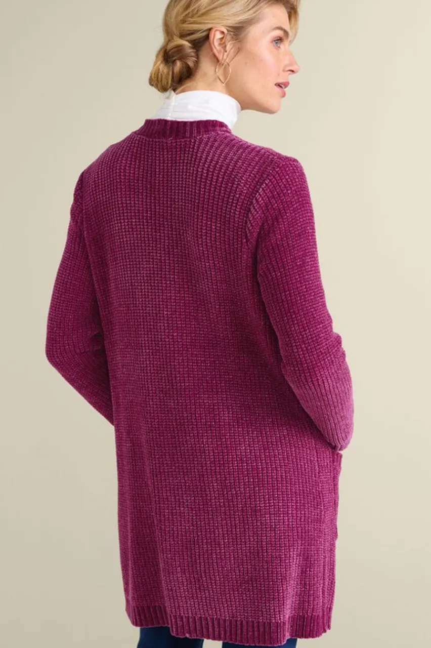 Soft Surroundings Faith Chenille Cardigan- Sweaters & Cardigans