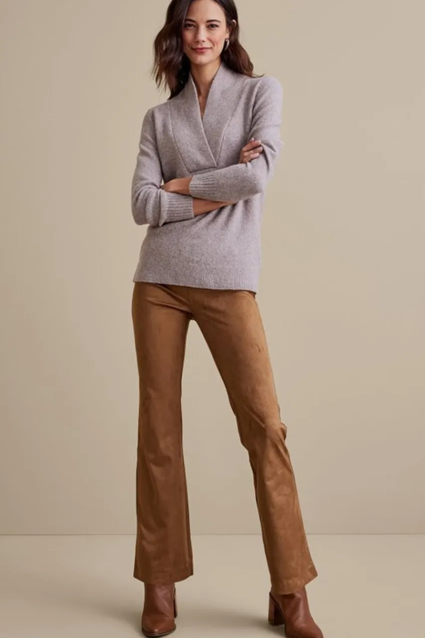 Soft Surroundings Faux Suede Bootcut Pants- Pants