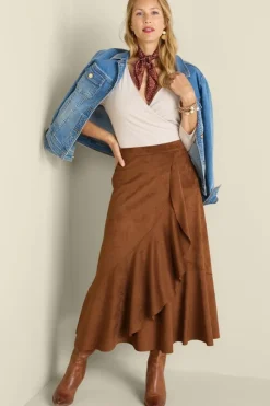 Soft Surroundings Faux Suede Skirt- Skirts