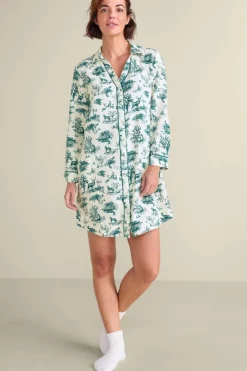 Soft Surroundings Festive Finley Sleep Shirt- Sleepwear & Lounge