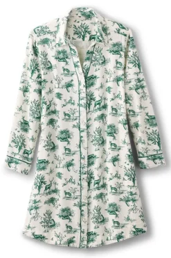 Soft Surroundings Festive Finley Sleep Shirt- Sleepwear & Lounge