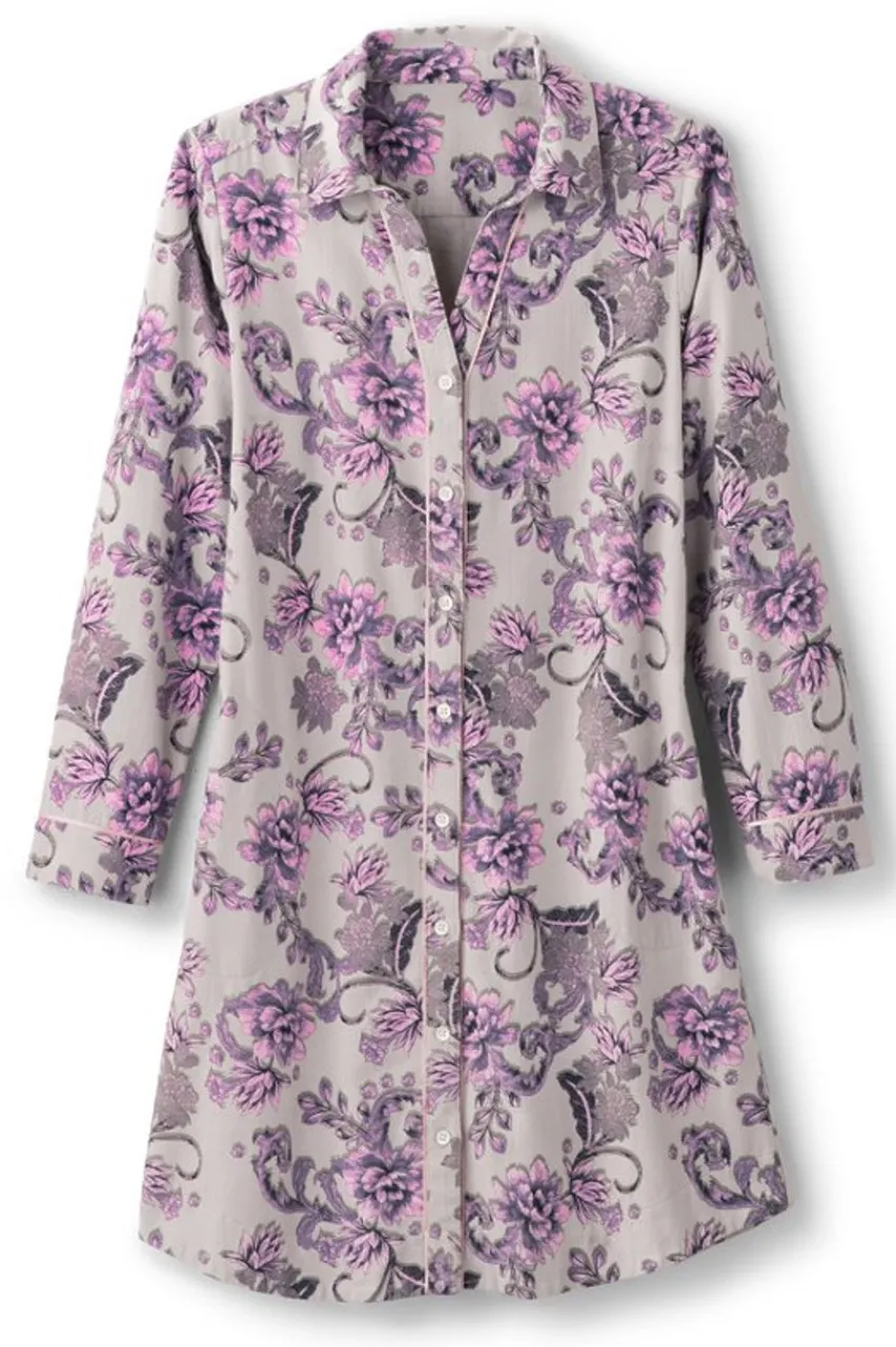 Soft Surroundings Festive Finley Sleep Shirt- Sleepwear & Lounge