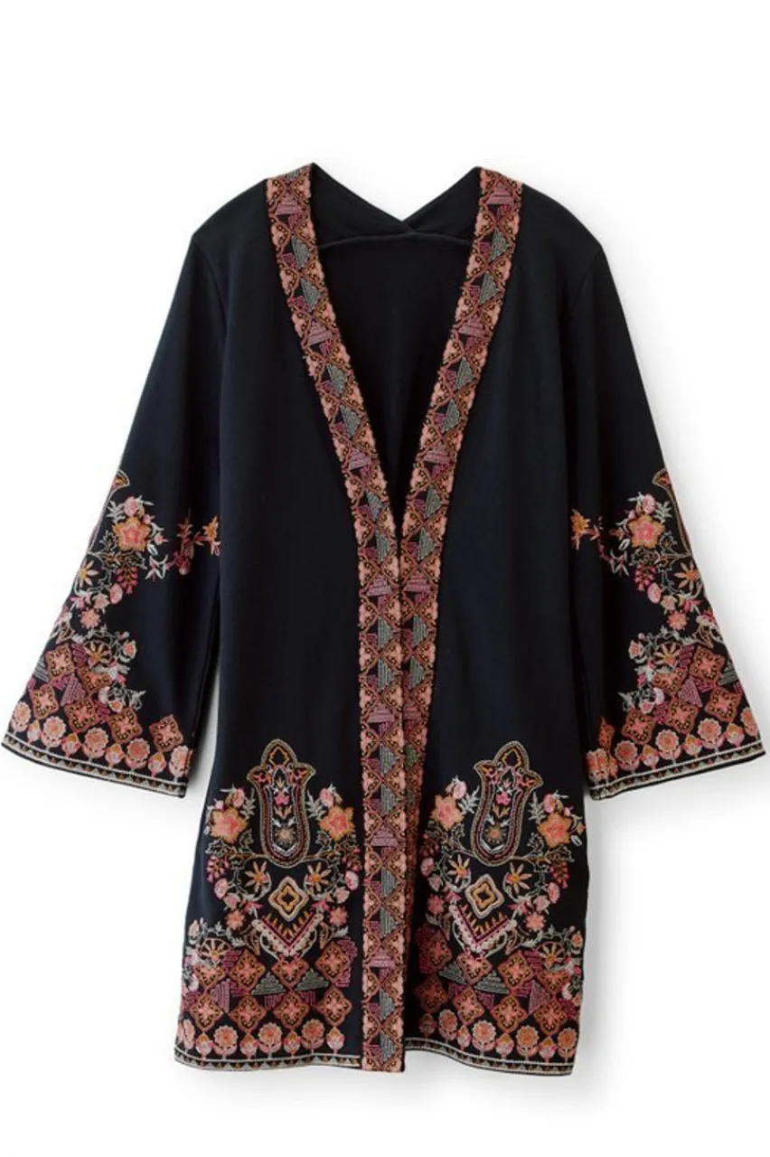 Soft Surroundings Fiberworks Kimono- Toppers|Jackets & Coats