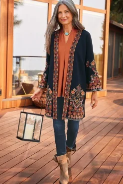 Soft Surroundings Fiberworks Kimono- Toppers|Jackets & Coats