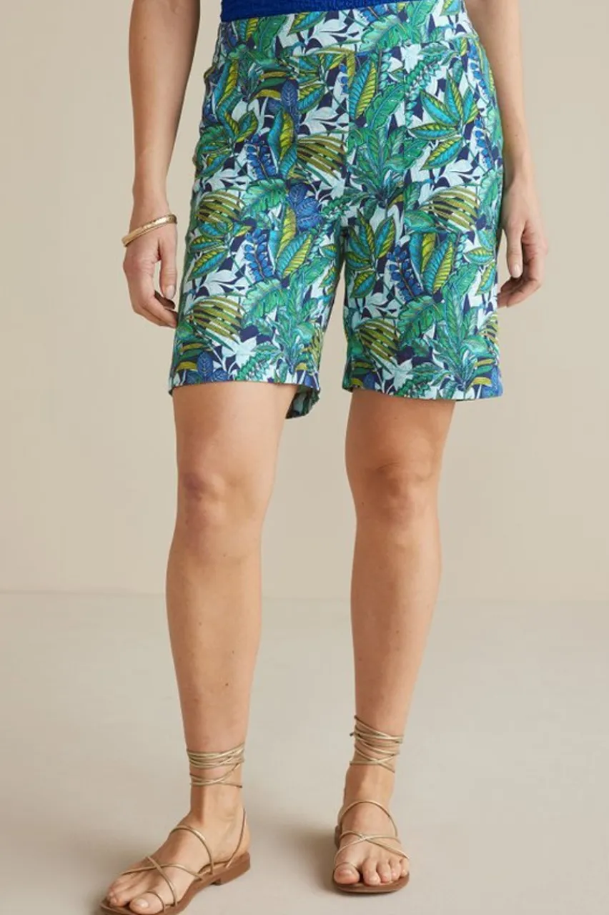 Soft Surroundings Flavia Linen Blend Shorts- Pants|Shorts