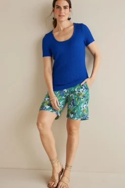 Soft Surroundings Flavia Linen Blend Shorts- Pants|Shorts