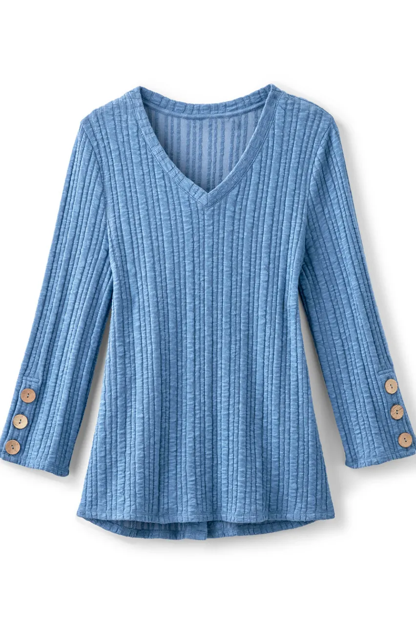 Soft Surroundings Goldie Knit Tunic- Tops|Tunics & Leggings