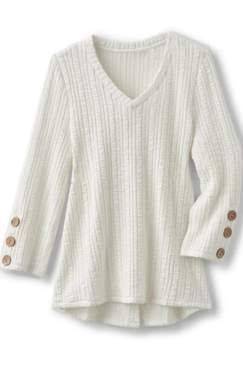 Soft Surroundings Goldie Knit Tunic- Tops|Tunics & Leggings