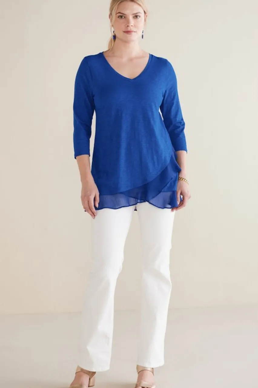 Soft Surroundings Grace Top- Tops