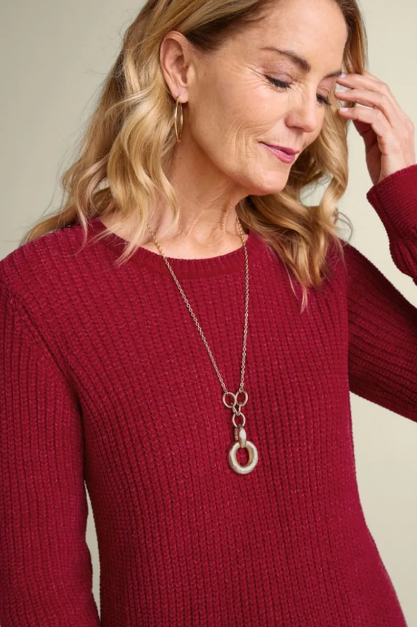 Soft Surroundings Gwendolyn Chenille Sweater- Tops|Sweaters & Cardigans