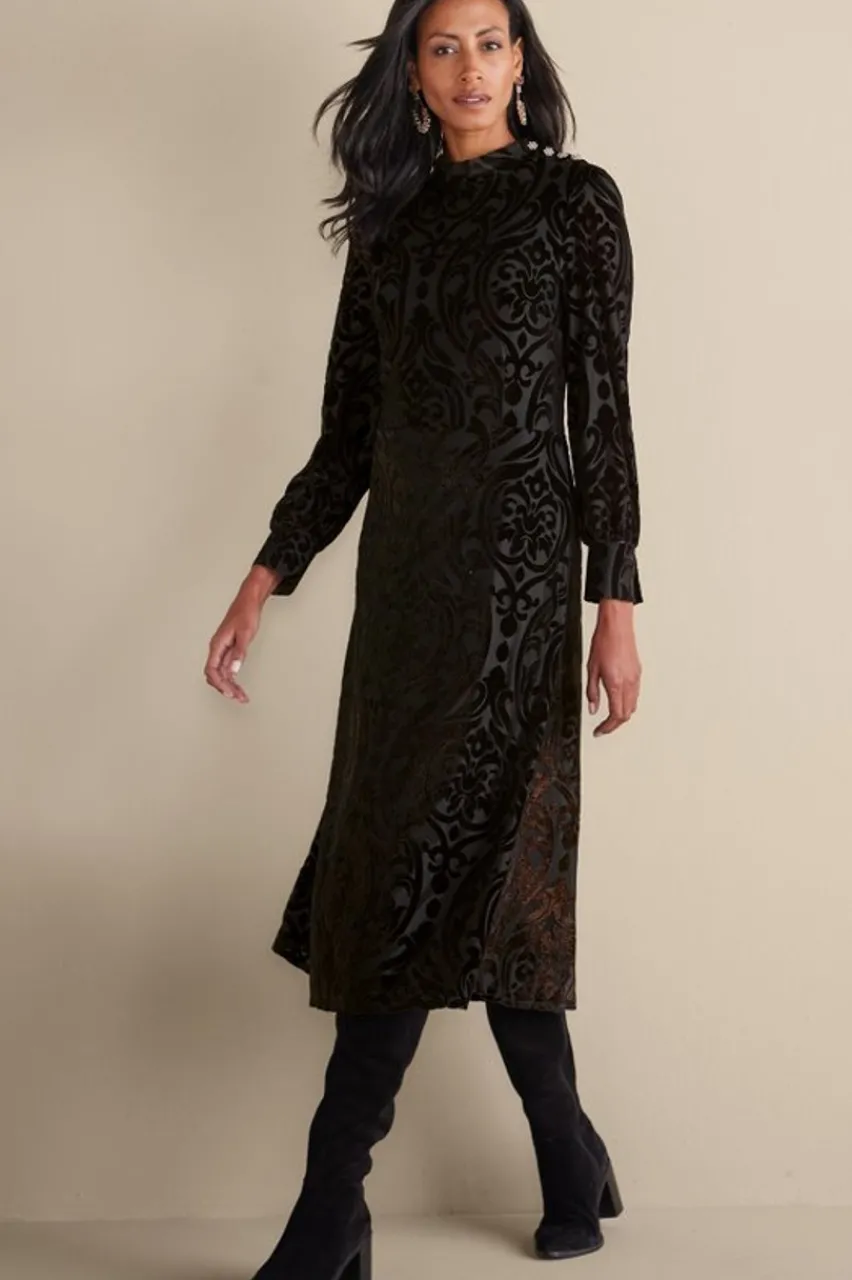 Soft Surroundings Hadley Velvet Dress- Dresses