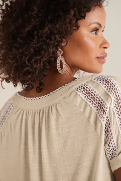 Soft Surroundings Halle Short Sleeve Top- Tops