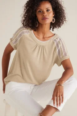 Soft Surroundings Halle Short Sleeve Top- Tops