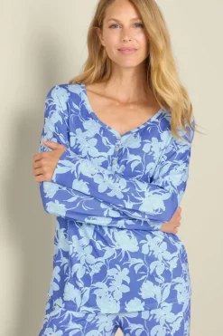Soft Surroundings Harmonia Bamboo Sleep Top- Tops|Sleepwear & Lounge